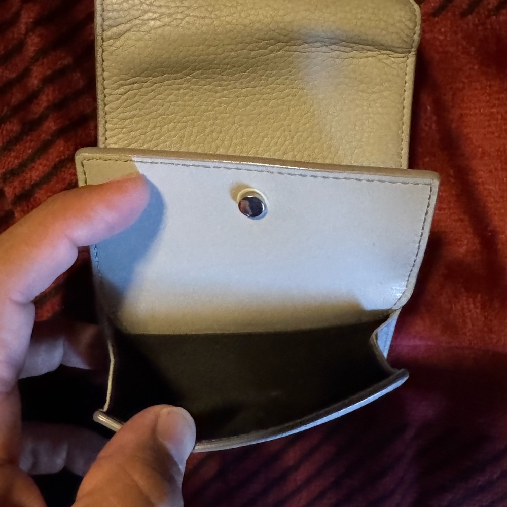 Dior Blue and Gray Leather Wallet - Picture 5 of 11